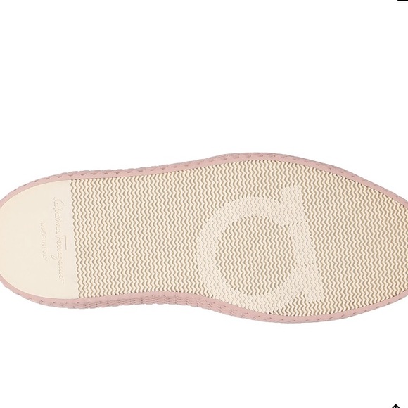 New Salvadore Ferragamo Pink SNEAKERS Lace-up Storm Shoes 7.5 NIB dust bag - Picture 8 of 16